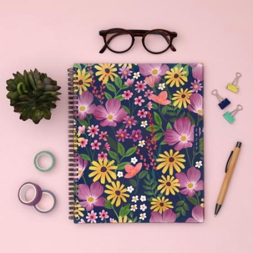 Blue Sky Sustainability 2026-2027 Weekly and Monthly Academic Year Planner Calendar, July 2026 - June 2027, 8.5 x 11, Flexible Cover From Recycled Plastic, Laminated Tabs, Storage Pocket, Gail