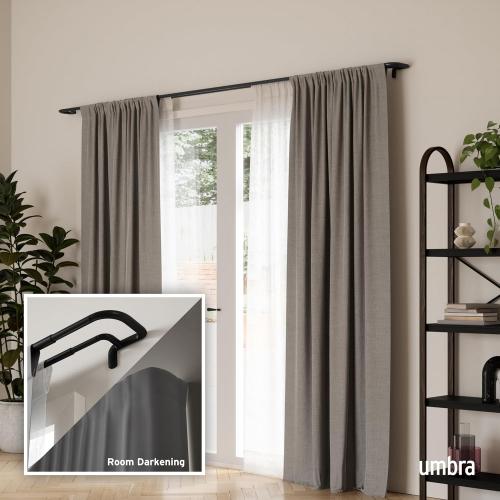 Umbra Twilight Room Darkening Double Curtain Rod