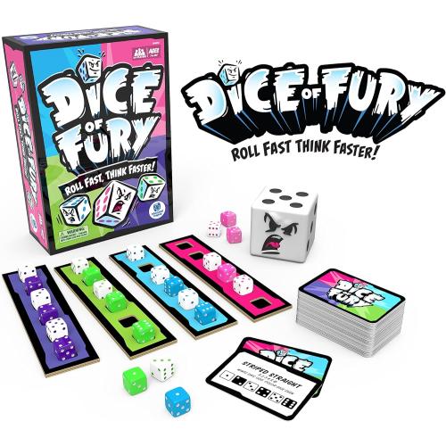 Educational Insights Dice of Fury Fast Paced Family Dice Game, Toy Gift for Boys & Girls, Teens & Adults, Ages 7-99