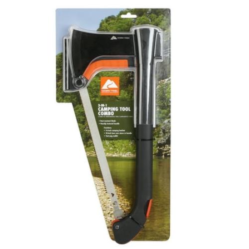 Ozark Trail 3 in 1 Hatchet Saw Combo with Bow Saw and Hammer Included