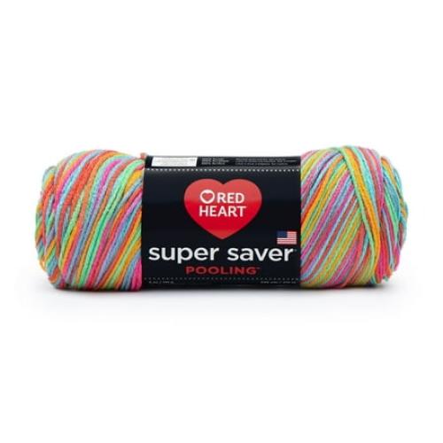 Red Heart Super Saver® Pooling™ 4 Medium Acrylic Yarn, Papaya 5oz/141g, 236 Yards