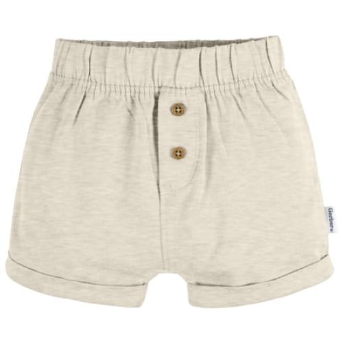 Gerber Baby Neutral Knit Shorts, 3-Pack, Sizes 12M