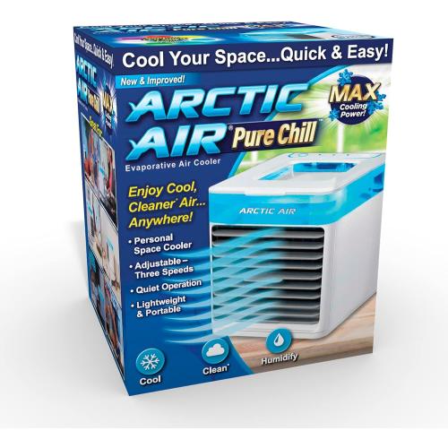Ontel Arctic Air Portable Air Conditioner Cooler Humidifies Purifies LED Lights