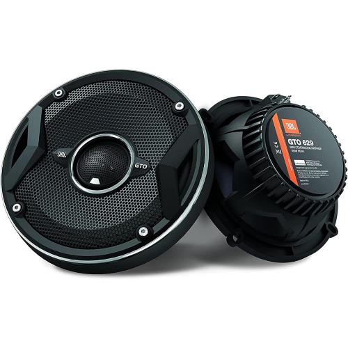 JBL GTO629 6.5 Grand Touring Series Car Audio Speakers - 2-Way, 360 Watts MAX Power, Factory-Sized Replacement Includes Iron Crush Cleaning Cloth.