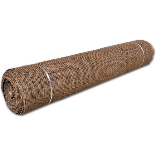 Fence4ever 8ft x 25ft Brown Sunscreen Cuttable Shade Fabric Roll 95% UV Block