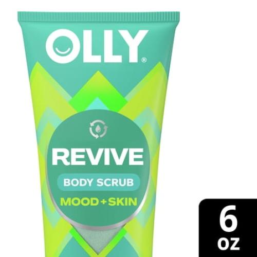 OLLY BRIGHTBody Scrub Exfoliates & Repairs Skin Barrier Neroli Dew, 6 oz