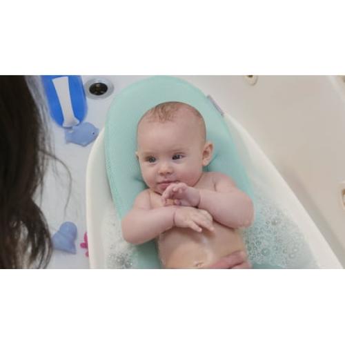 Contours Oasis 4-in-1 Comfort Cushion Baby Bathtub, Newborn, Infant andToddler Bath - White