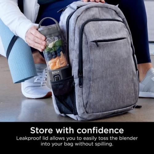Ninja Blast 16 oz Portable Personal Blender with Leak Proof Lid and Easy Sip Spout, Smoothie Blender, Black BC100BK