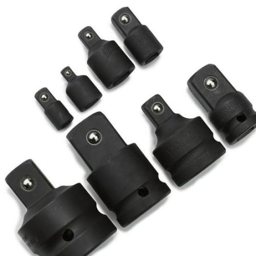 Sizes 1/4”, 3/8”, 1/2, 3/4”, 1 NEIKO 30223A 8 PC Impact Socket Adapter Set, Standard SAE, Cr-V Steel, Impact Driver & Wrench Conversion Kit, Locking Impact Socket Adapters & Reducer Set, Ball Detent, 1/4”, 3/8”, 1/2, 3/4”, 1”