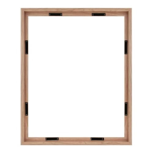 MCS Canvas Float Frames 16x20 Frame, Black Frame for Finished Canvases, Vertical & Horizontal Wall Hanging Large Frame with Adhesive for Canvas Paintings (1-Pack)