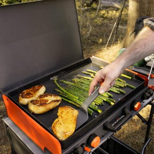 Blackstone Adventure Ready 20”x14” 2-Burner Propane Camping Griddle with Latching Hood and Handle