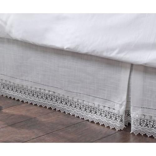 Stylemaster Renaissance Home Fashion Sophia Dust Ruffle/Bed Skirt, Full, Ivory