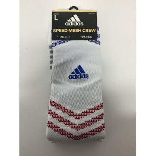 Size Large Adidas Men Size Large White Climalite Socks