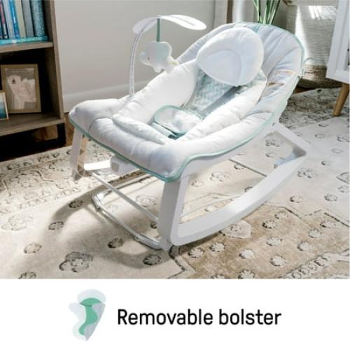 Ingenuity Keep Cozy 3-in-1 Vibrating Infant & Toddler Baby Bouncer and Rocker Chair, Multicolor