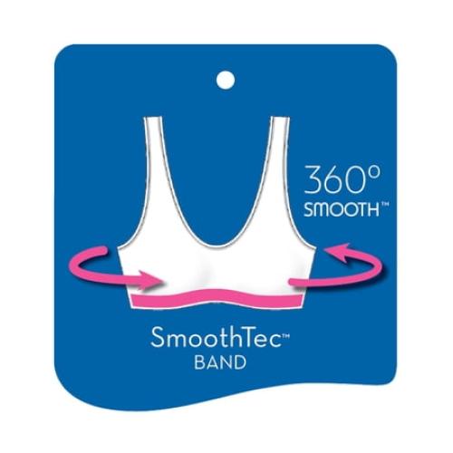 Hanes Smooth Comfort Women's Wireless T-Shirt Bra Moisture Wicking MHG796