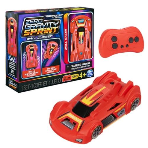 Air Hogs, Zero Gravity Sprint RC Car Wall Climber, Red USB-C Rechargeable Indoor Wall Racer, Over 4-Inches, Kids Toys for Kids Ages 4 and up