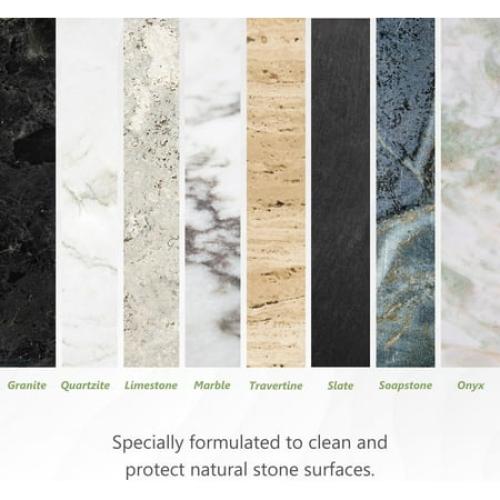 MORE Stone & Quartz Cleaner   Protector - Water Based Formula for Natural Stone and Quartz Surfaces [Pint / 16 oz.]