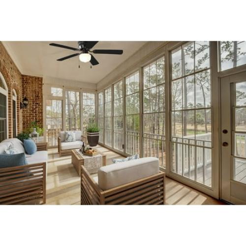 Mainstays 52 inch Hugger Indoor Ceiling Fan with Light Kit, Black, 5 Blades,, Reverse Airflow