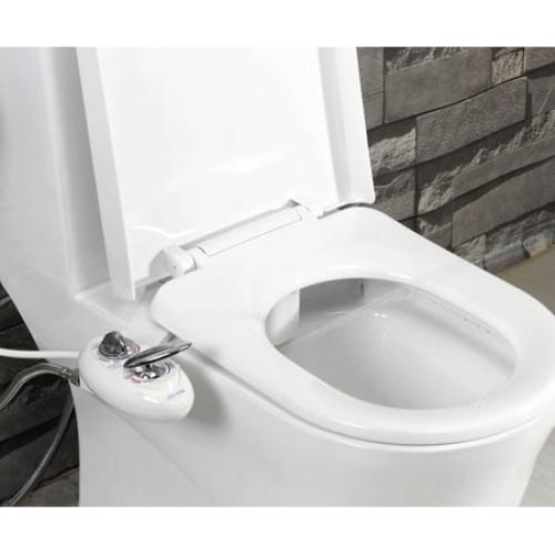 LUXE Bidet NEO 320 - Hot and Cold Water Bidet Attachment, Self-Cleaning, Rear and Feminine Wash White