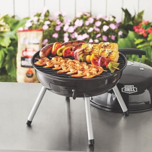 Expert Grill 14.5'' Steel Portable Charcoal Grill, Black