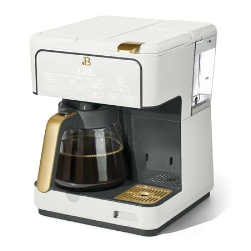 Beautiful Multi-Brew 12-Cup Programmable Drip & Single-Serve Coffee Maker, Black sesame by Drew Barrymore