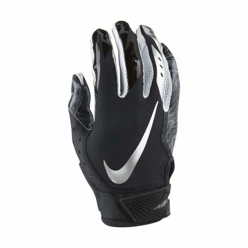 Nike Men's Vapor Jet 5.0 Football Gloves Black/Chrome Size XX-Large