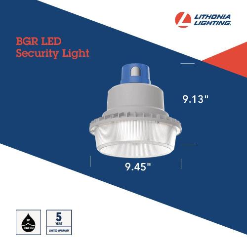 Lithonia Lighting 175-Watt Equivalent Integrated LED Gray Area Light with Switchable Color Temperatures