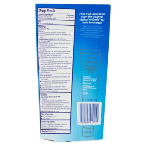 Differin Adapalene 0.1% Acne Treatment Gel 0.50 oz