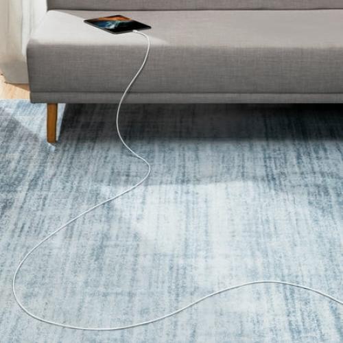 Size 10 ft Anker 60W Braided USB-C to USB-C Cable (10 ft)White