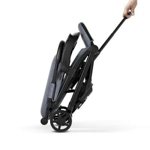 Mompush Lithe V2 Lightweight Stroller   Snack Tray, Ultra-Compact Fold & Airplane Ready Travel Stroller, Near Flat Recline Seat, Cup Holder, Raincover & Travelbag Included
