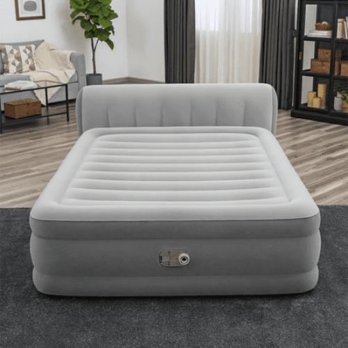 Bestway Headboard 18 Queen Air Mattress with Built-in Pump