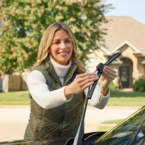 Rain-X Expert Fit Beam 24 Windshield Wiper Blade, Premium Wipers for Streak-Free, All-Weather Performance