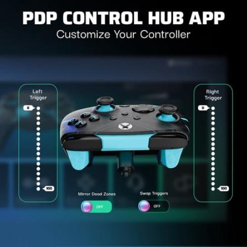 Turtle Beach REMATCH GLOW Advanced Wired Controller (Titan Steel) for Xbox Series X|S, Xbox One & Windows 10/11 PC