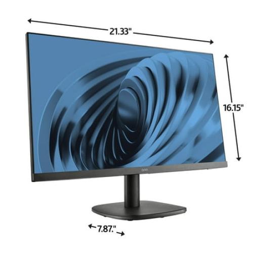onn 24 FHD (1920 x 1080p) 100hz Office Monitor with 6.07 ft HDMI Cable, Black