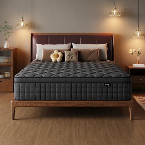 Craigatempin King Medium Cooling Memory Foam Hybrid Mattress