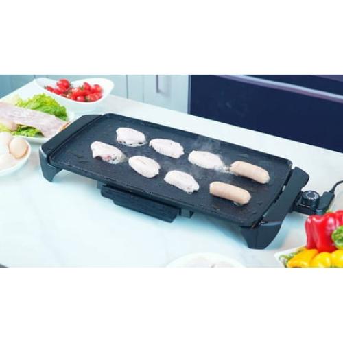 Mainstays 20” Electric Griddle - Non-Stick, Temperature Control,1500 W,Ceramic Coating NEEDS CLEANING/ MAY HAVE MISSING ACCESSORIES