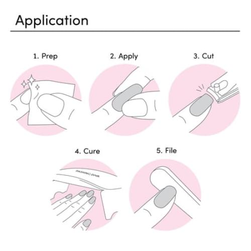 Dashing Diva GLAZE DESIGN, Semi-Cured Gel Nail Polish Stickers, A Rose Holiday, Includes 32 Strips