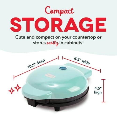Dash Express Waffle Maker, Aqua