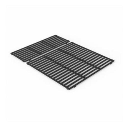 Weber - Crafted Porcelain-Enameled Cast Iron Cooking Grates For Spirit 3-Burner Gas Grills & SmokeFire EX4 Pellet Grills - Black