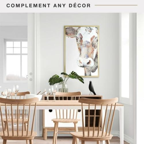 MCS Foundation 16x24 Poster Frame Traditional Brass, Vertical & Horizontal Wall Hanging Large Picture Frame for Photos, Posters & Art Prints (1-Pack)