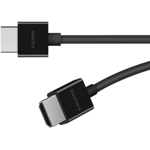 Belkin HDMI Audio/Video Cable - 6.56 ft HDMI A/V Cable for Apple TV, Audio/Video Device, TV, A/V Receiver, Notebook - First End: 1 x HDMI (Type A) Male Digital Audio/Video - Second End: 1 x HDMI (Type