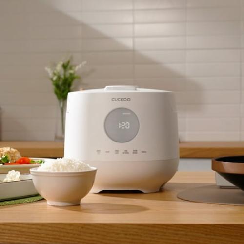 CUCKOO Micom Rice Cooker 6 Cup Uncooked / 12 Cup Cooked, Korean Fuzzy Logic Rice Cooker with Steam Tray, Versatile Food Steamer & Warmer with Non-Stick Inner Pot, Rice Maker, White (CR-0661F)
