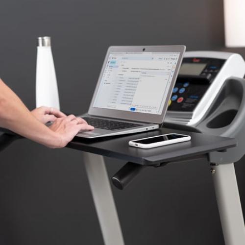 VIVO Universal Laptop Treadmill Desk Attachment | Notebook Stand for Treadmills