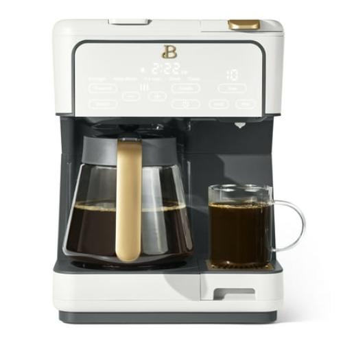 Beautiful Multi-Brew 12-Cup Programmable Drip & Single-Serve Coffee Maker, Black sesame by Drew Barrymore