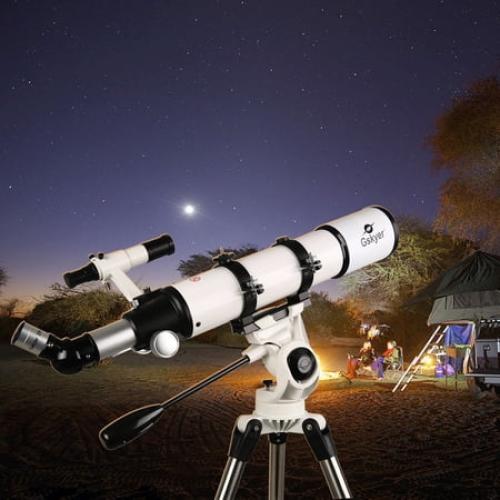 Gskyer 600x90mm AZ 90mm f/6.7 Refractor Telescope with 3 Eyepieces, Remote