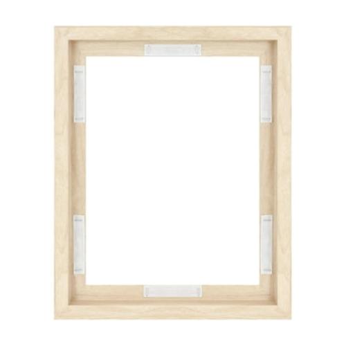 MCS Canvas Float Frames 16x20 Frame, Black Frame for Finished Canvases, Vertical & Horizontal Wall Hanging Large Frame with Adhesive for Canvas Paintings (1-Pack)