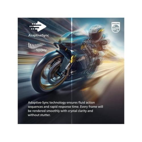 Black PHILIPS 22 (21.5 Viewable) 100 Hz VA FHD Monitor 4 ms (GtG) 1920 x 1080 Flat Panel 221V8LB