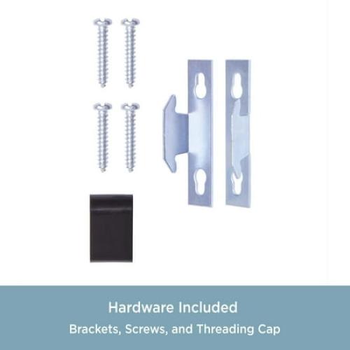 Kenney 28-48 Basic Steel Adjustable Curtain Rod, Espresso