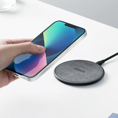 Anker 318 Wireless Charger Pad with 4' Cable, 10W, B2548JF1-1, Black