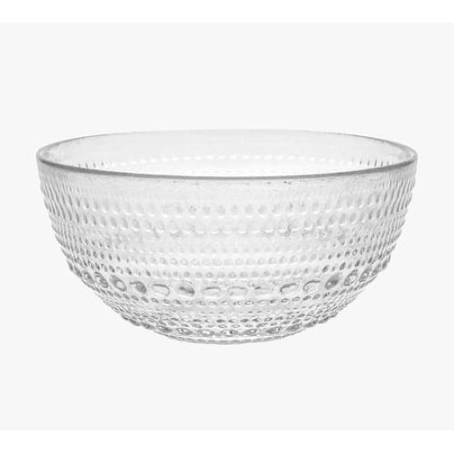 Fortessa Jupiter Clear Glass Bowls Set of 6 - Cereal, Soup, Salad
